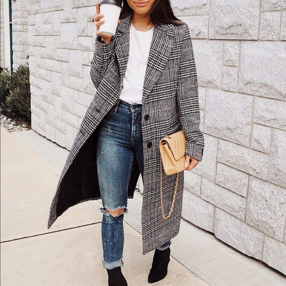 Le Chateau Plaid Coat - Picture 2 of 7